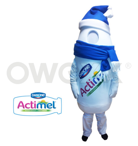 Danone Actimel bottle mascot, Milky drink